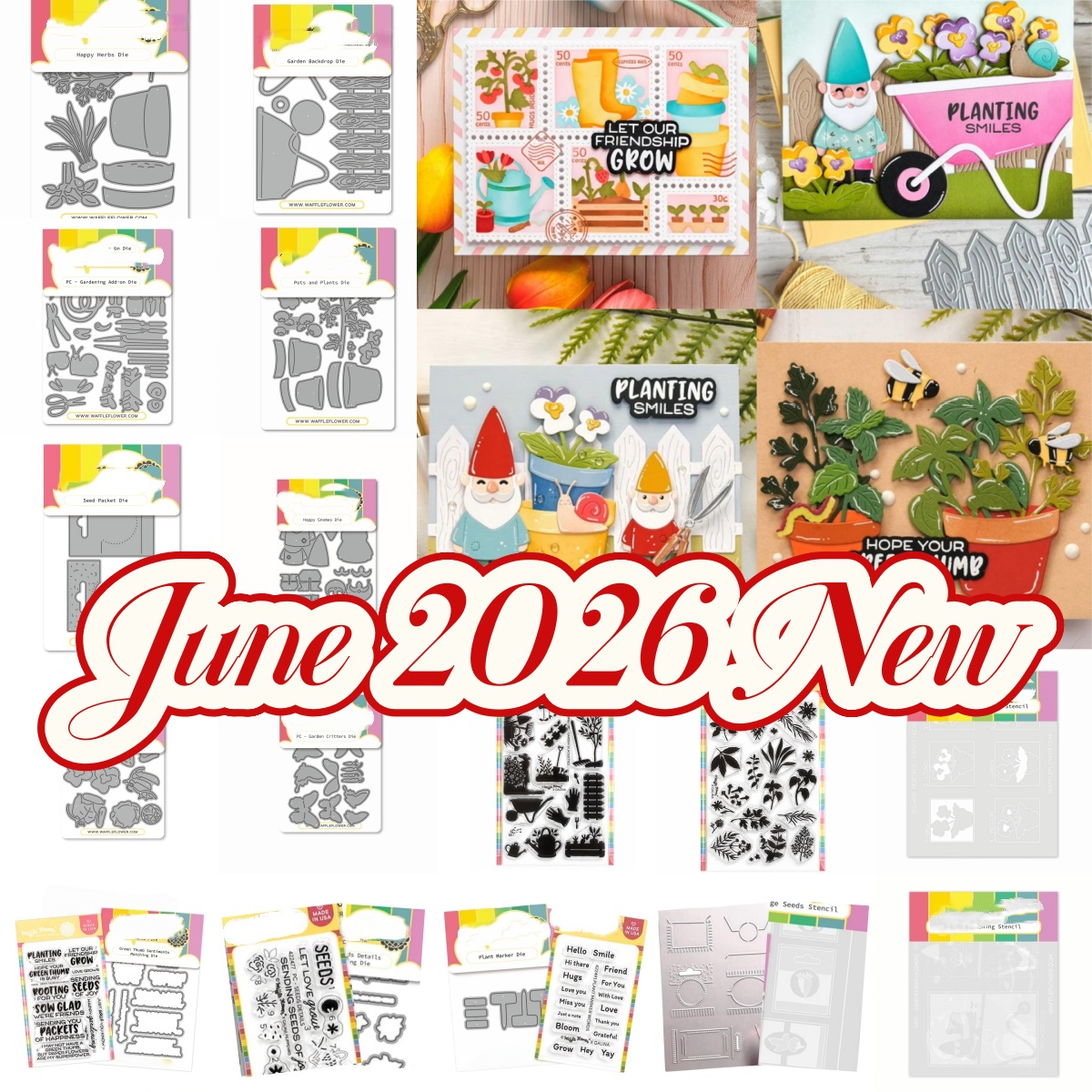 Interior Design Paper - Seed Packet Postage Collage Gardening Metal