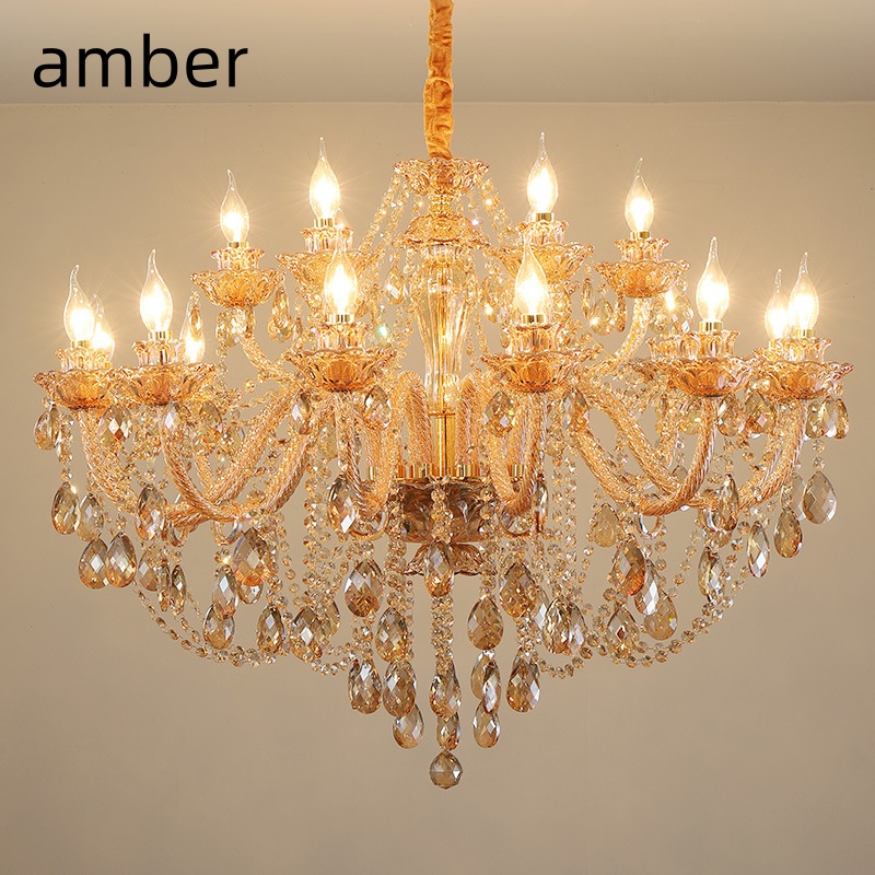 Interior Design Elements - French luxury crystal living room chandelier