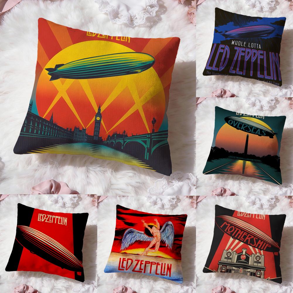 Interior Design Elements - Band L-Led Z-Zeppelin Cushion Cover Premium