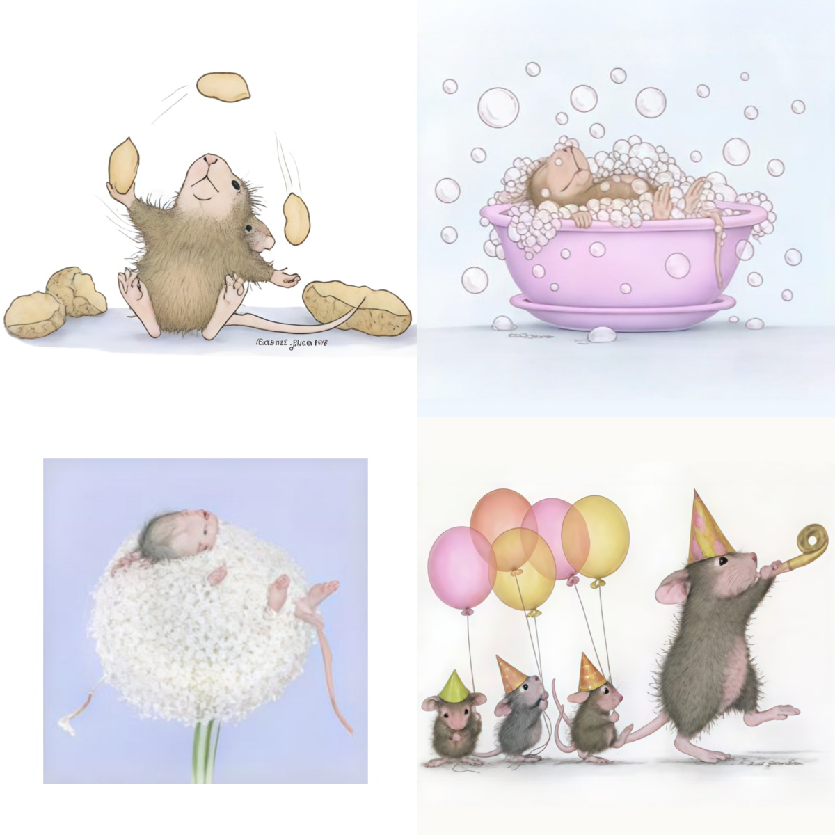 Interior Design Paper - Mouse Party Parade Clear Stamps DIY