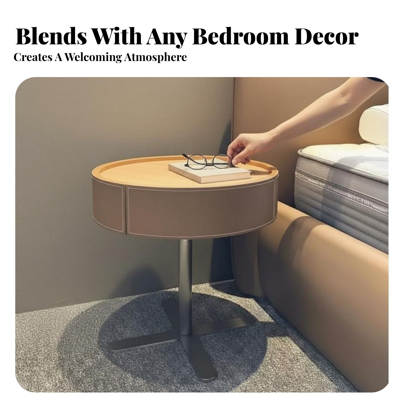 Round Pedestal Night Table Min – обзор и цена Interior Design Office Space