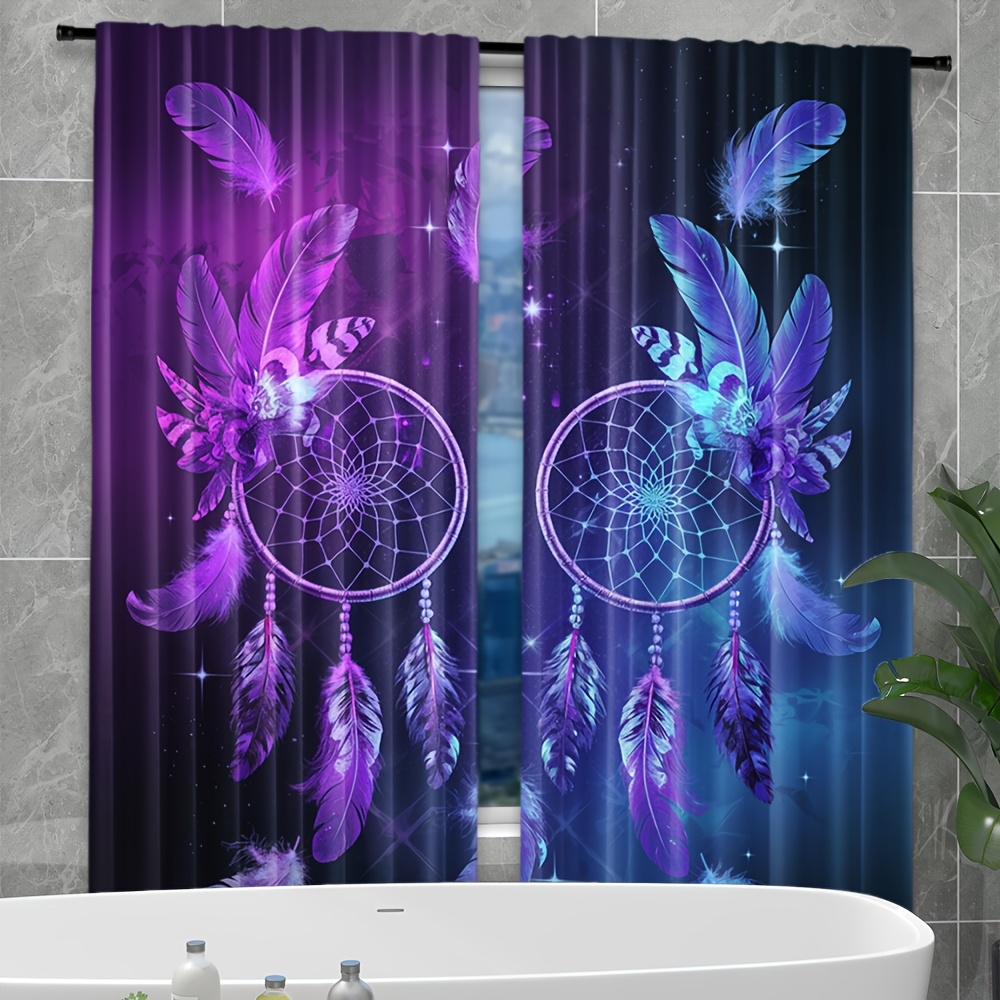 Purple Dreamcatcher Curtains F – обзор и цена Interior Design Of Cafe