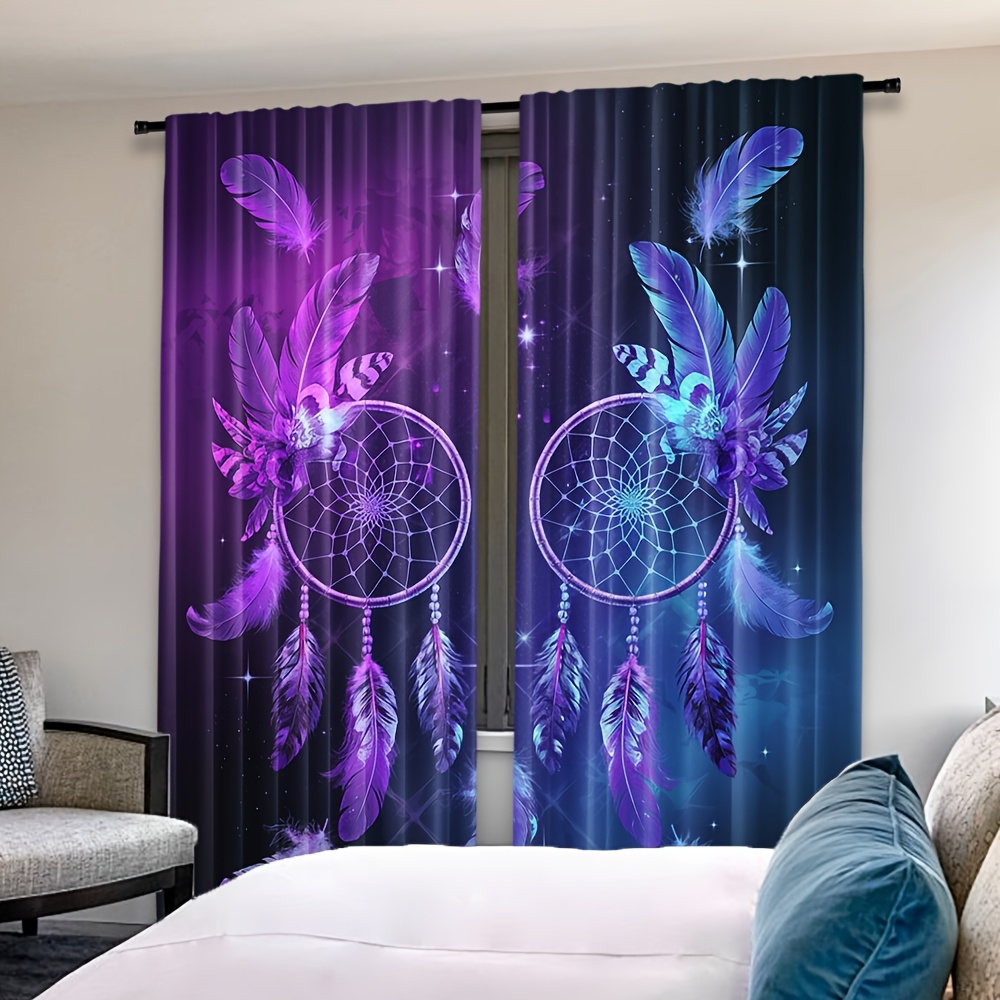 Purple Dreamcatcher Curtains F – обзор и цена Interior Design Of Cafe
