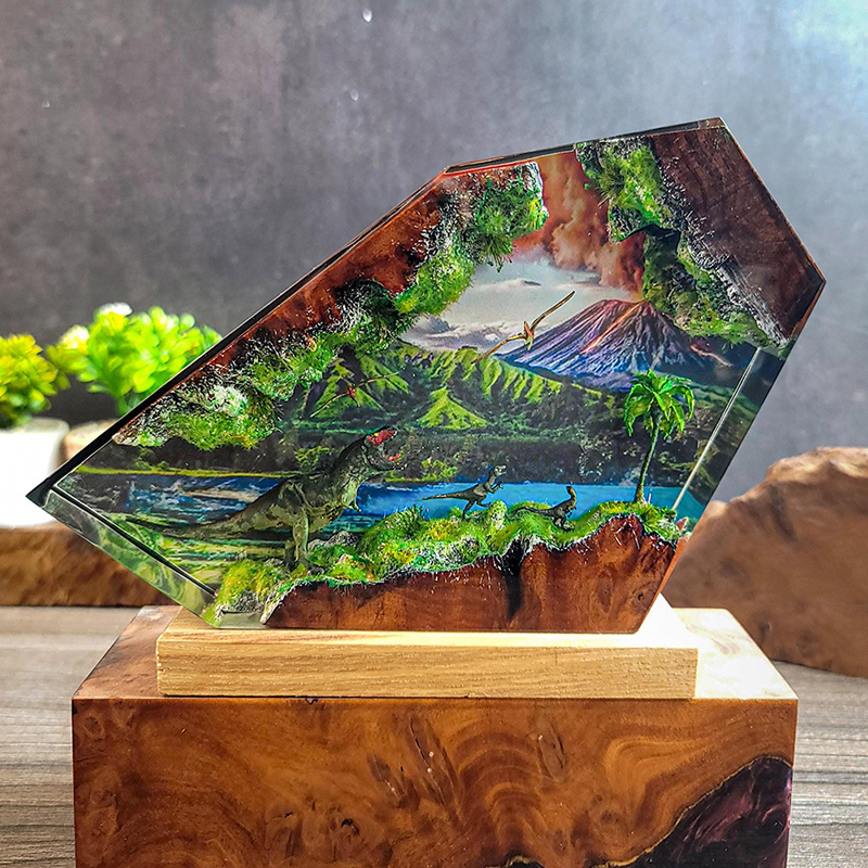 Table Resin Lamp Dinosaur Figu – обзор и цена Interior Design House