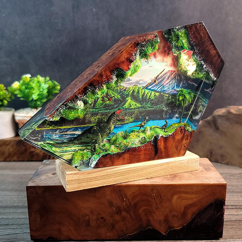 Table Resin Lamp Dinosaur Figu – обзор и цена Interior Design House