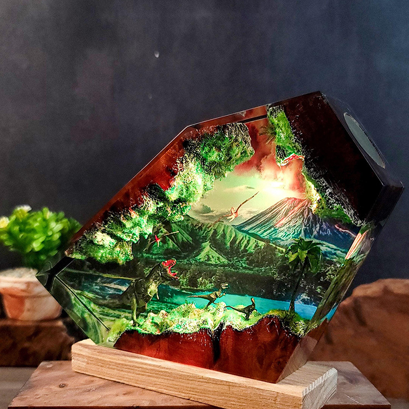 Table Resin Lamp Dinosaur Figu – обзор и цена Interior Design House