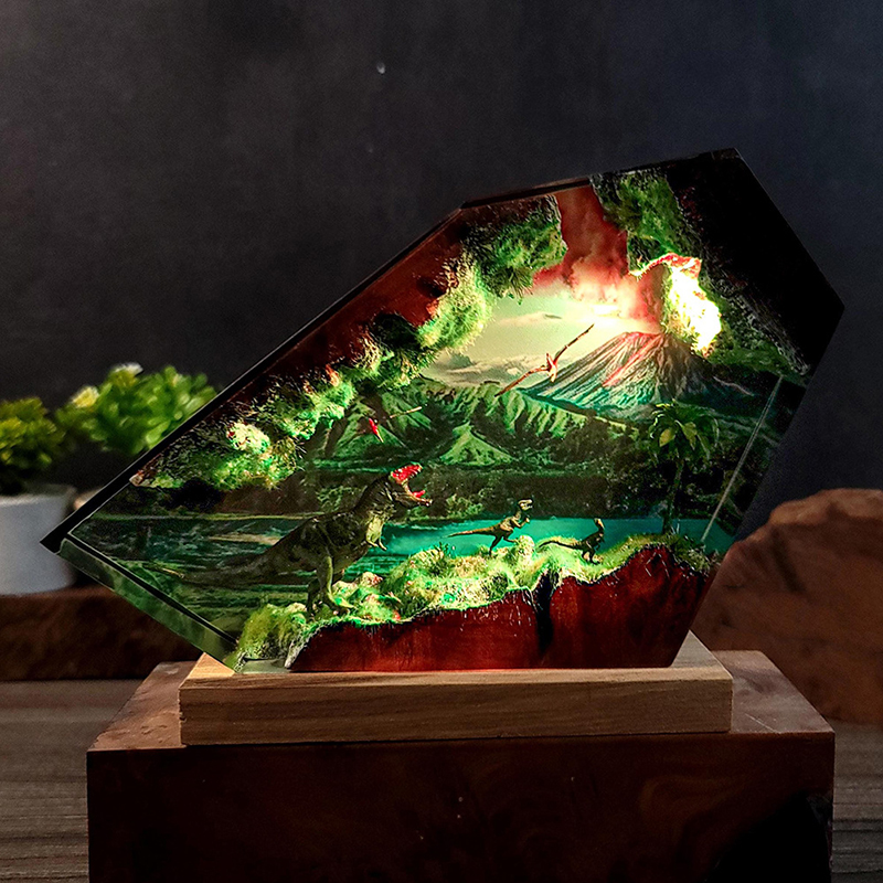Table Resin Lamp Dinosaur Figu – обзор и цена Interior Design House