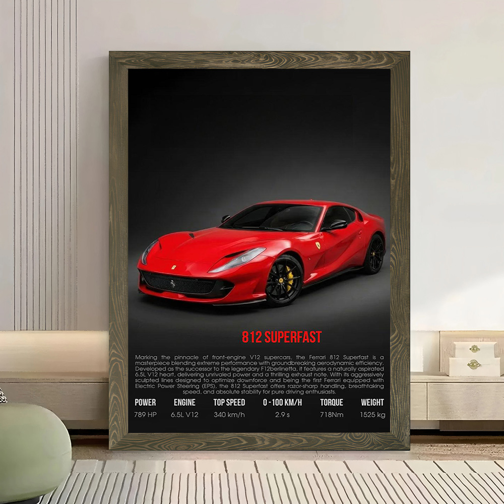 Supercar 812 Superfast Printed – обзор и цена Interior Design House