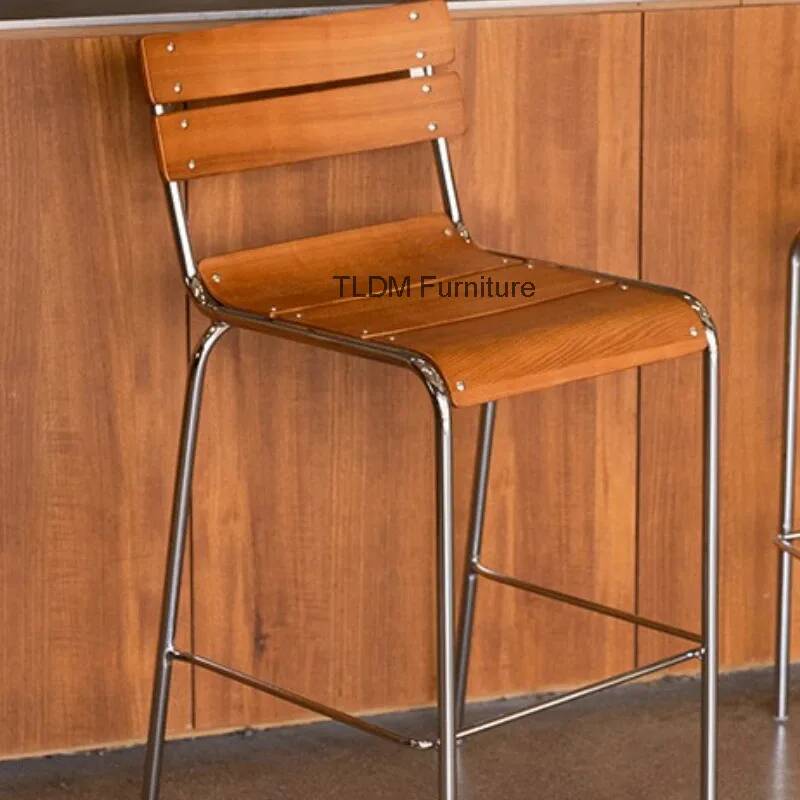 Wooden Light Luxury Bar Chairs – обзор и цена Interior Design Of Cafe