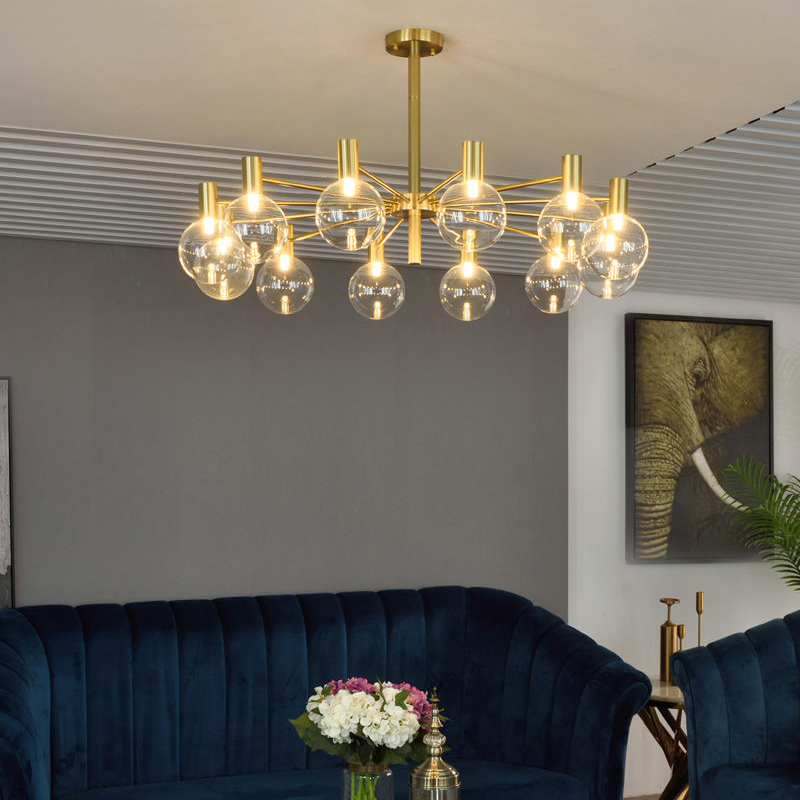 Luxury glass ball chandelier s – обзор и цена Interior Design Of Cafe