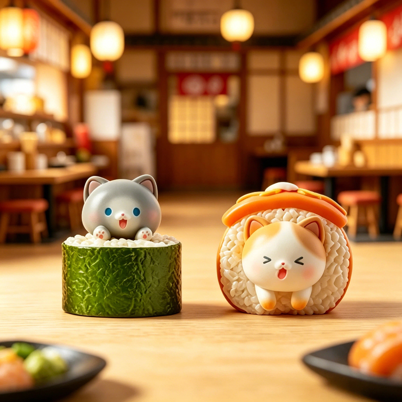 Kawaii Action Figure Sushi Cat – обзор и цена Interior Design House