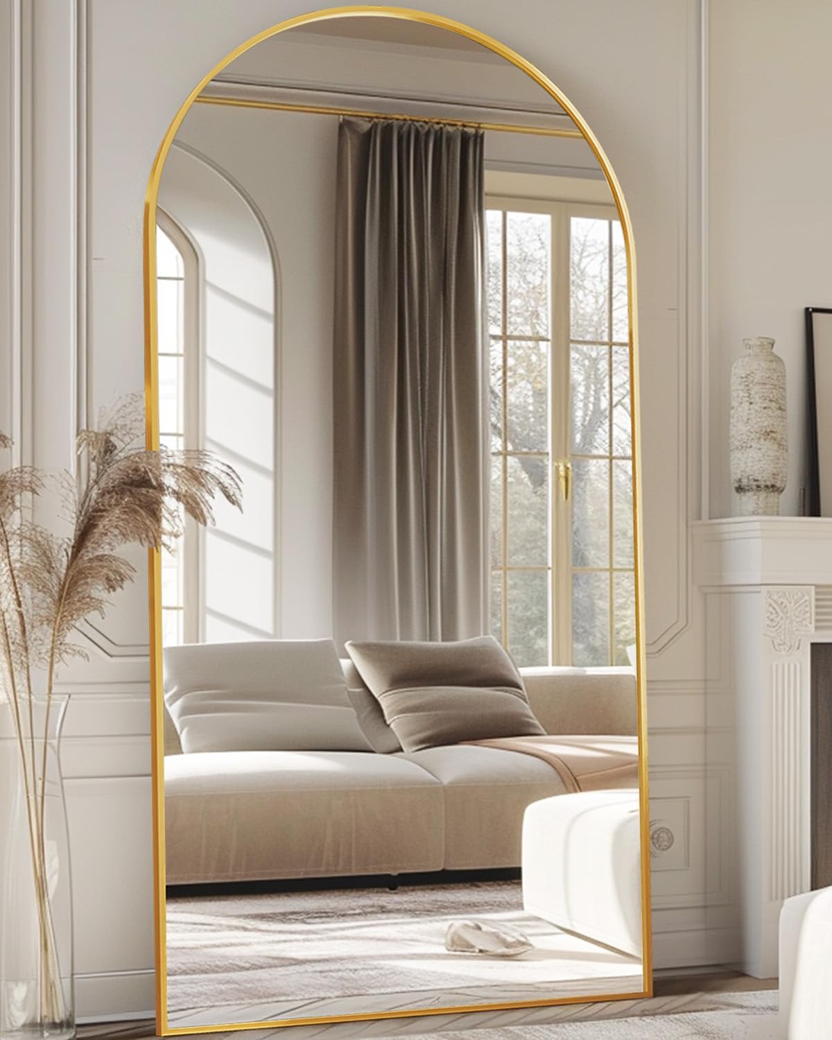 Oversized Full Length Mirror w – обзор и цена Arch Mirror Leaning