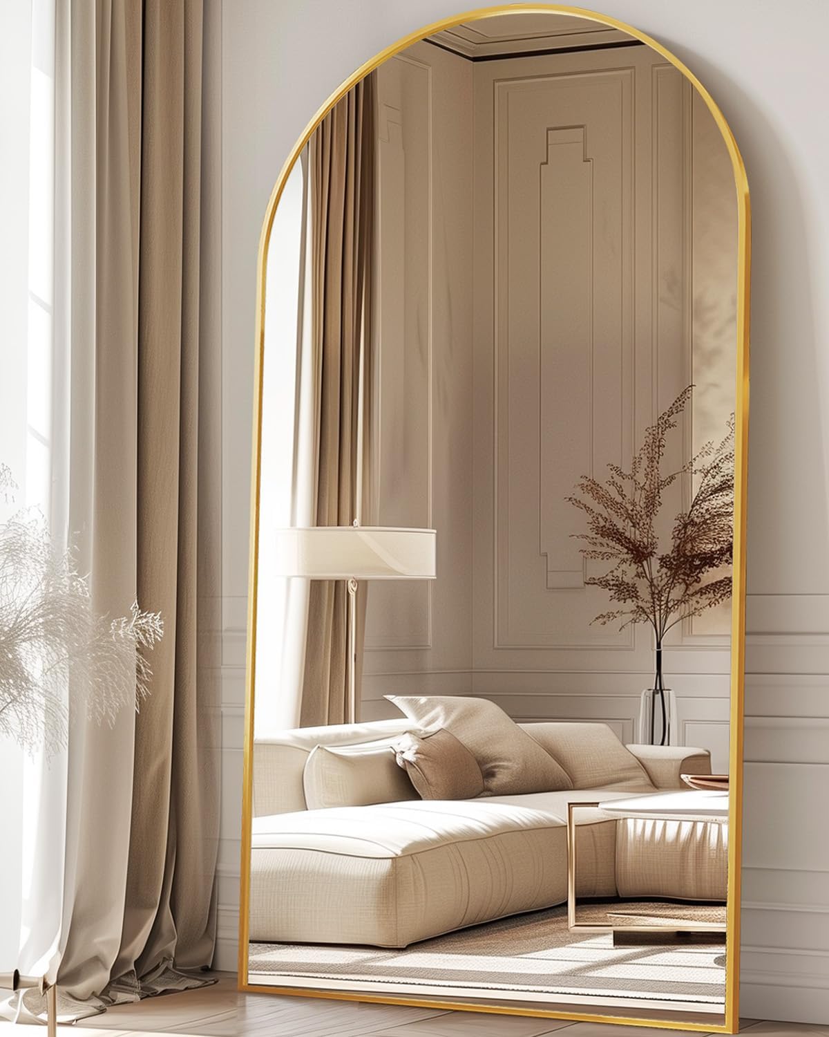 Oversized Full Length Mirror w – обзор и цена Arch Mirror Leaning