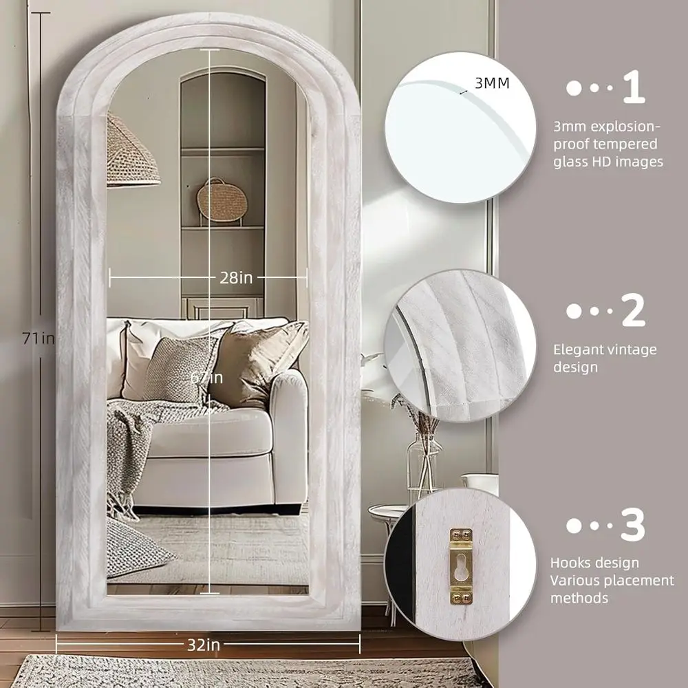 Arched ull Length Mirror with  – обзор и цена Arch Mirror Leaning