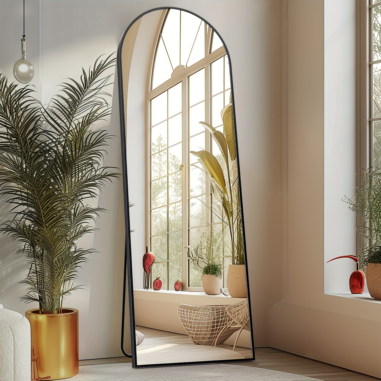 Arched Full Length Mirror with – обзор и цена Arch Mirror Leaning