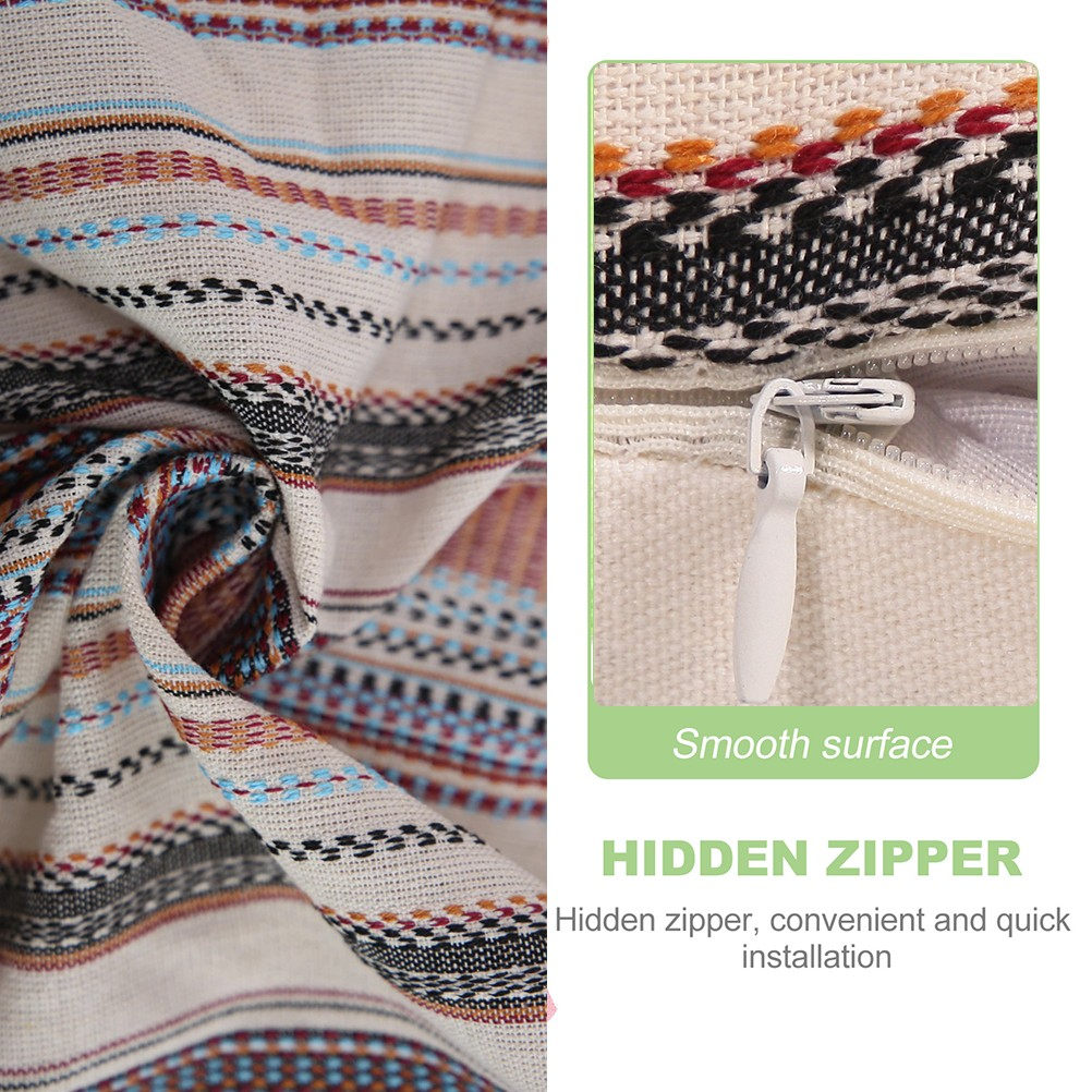 Premium Cotton Stripe Pillow C – обзор и цена Textured Throw Natural