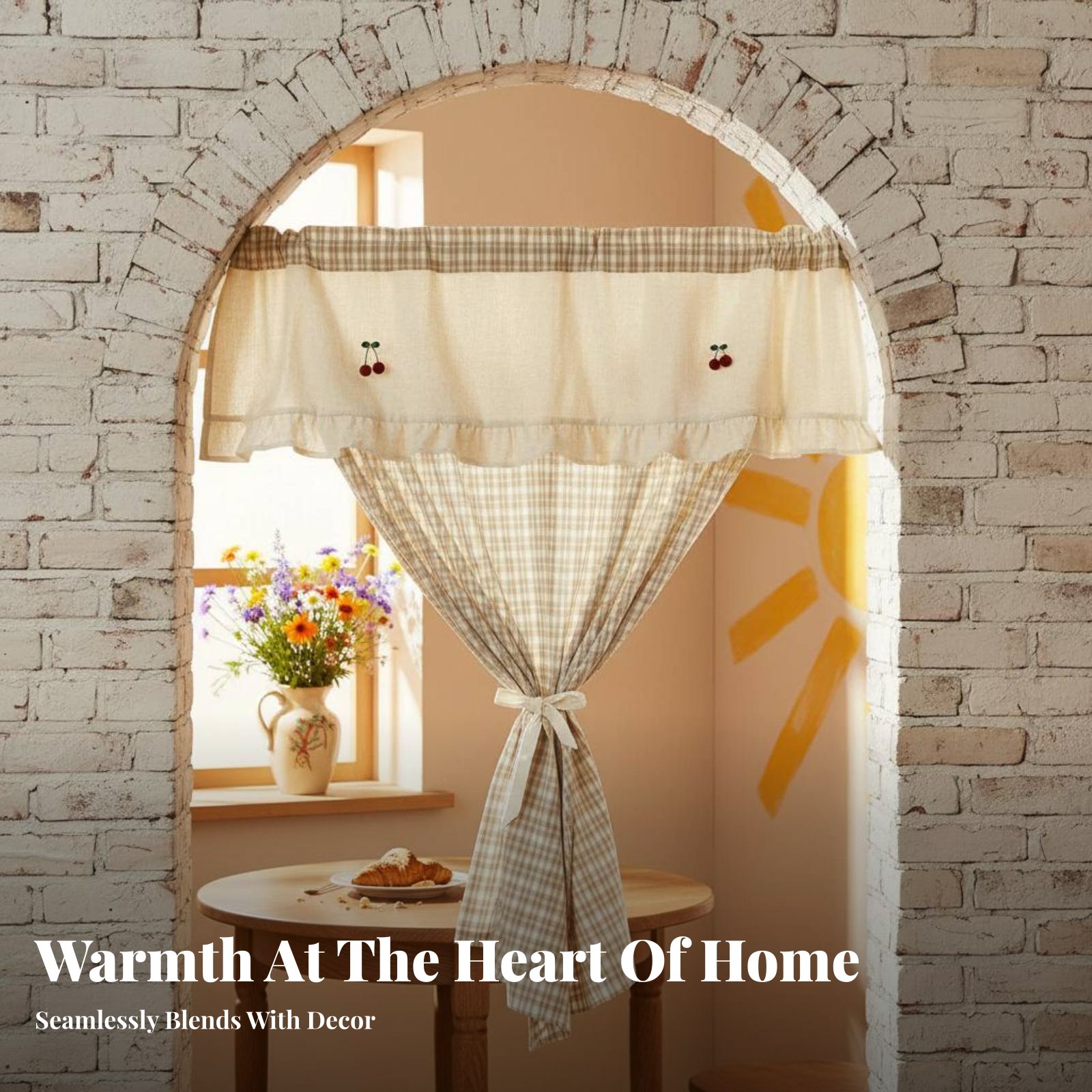 Plaid Cafe Curtain Privacy Scr – обзор и цена Interior Design Of Cafe